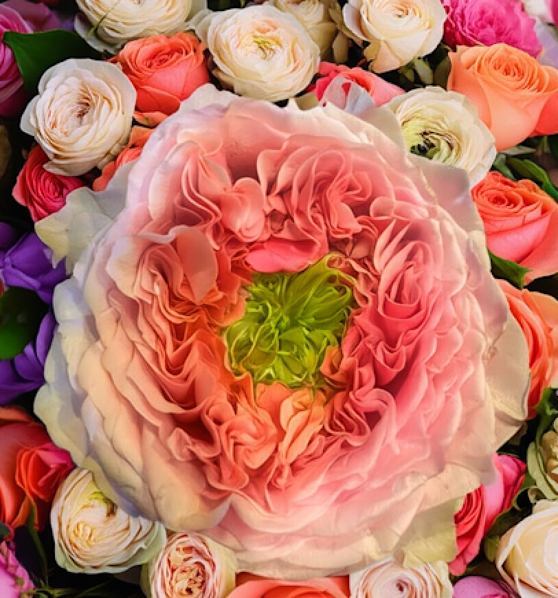 Sweet Eye | Netherland's Florist Shrub Rose | Pink with ruffled, lotus-like edges | Green nose | Own root