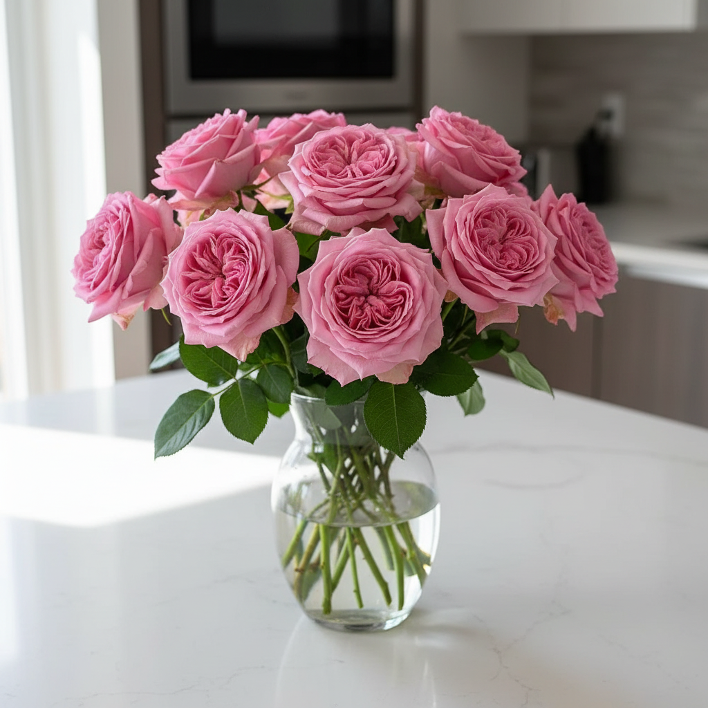 Ashley – Deep Pink German Florist Rose (Own Root)