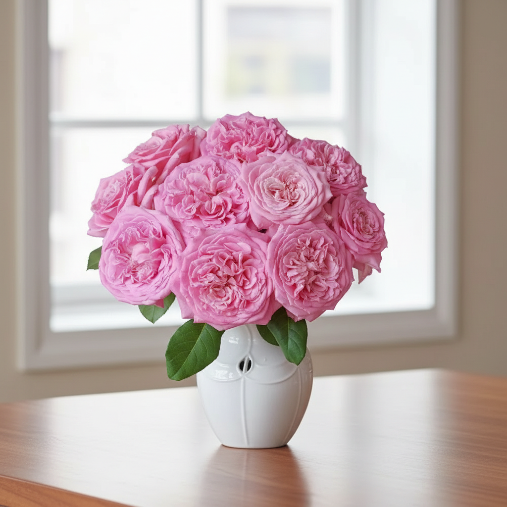 Ashley – Deep Pink German Florist Rose (Own Root)