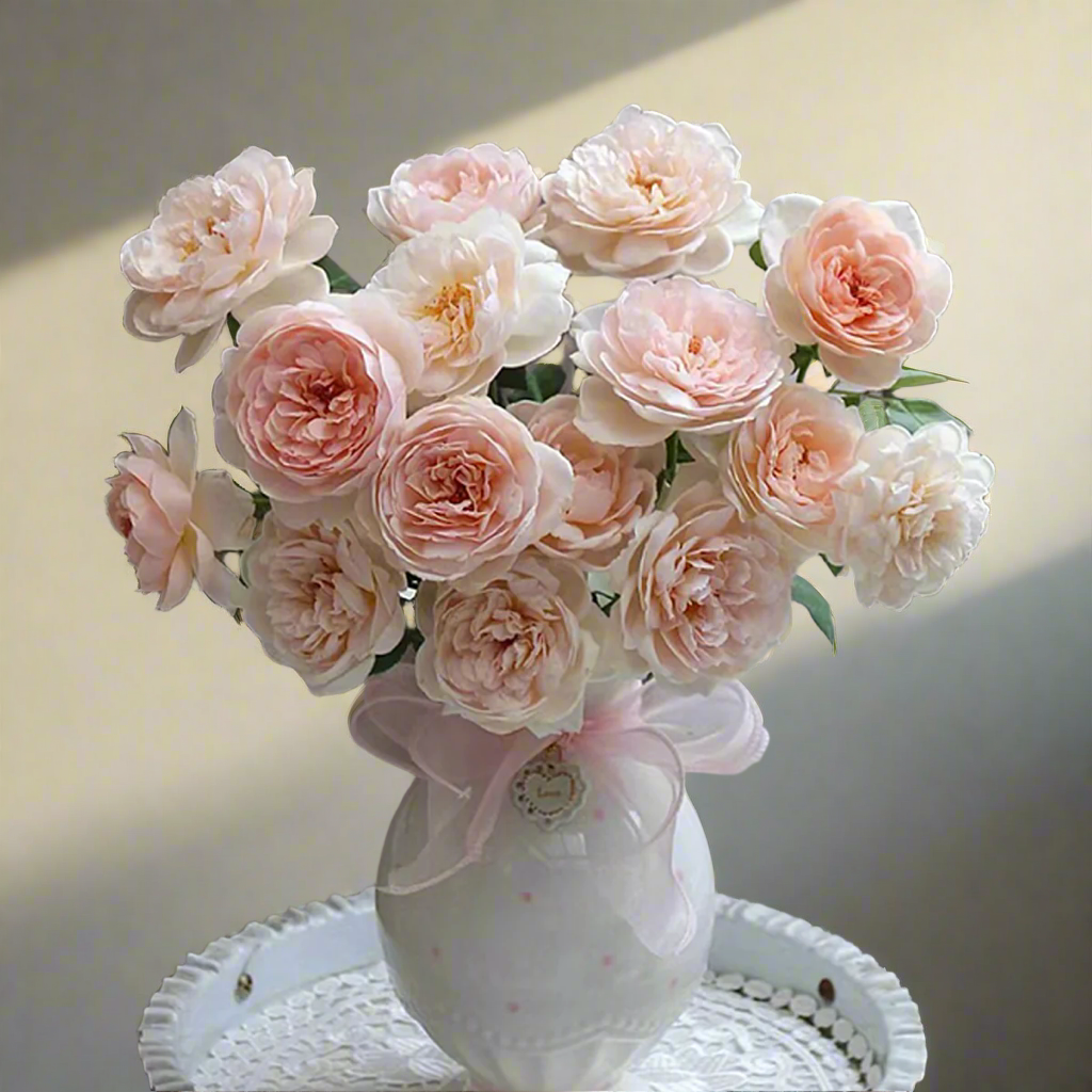 AUSwonder – Apricot-Pink English Shrub Rose by David Austin (Own Root)