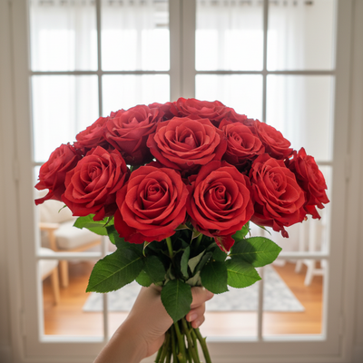 Coffee Break – Terracotta & Red German Florist Rose (Own Root)