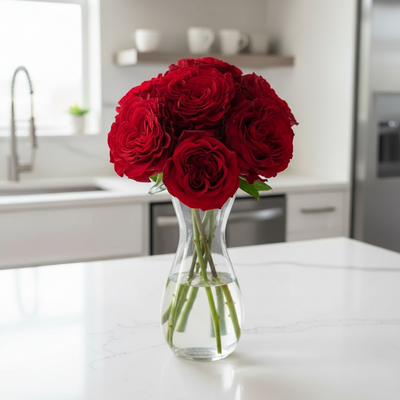 Hearts – Deep Red Ruffled Florist Rose (Own Root)