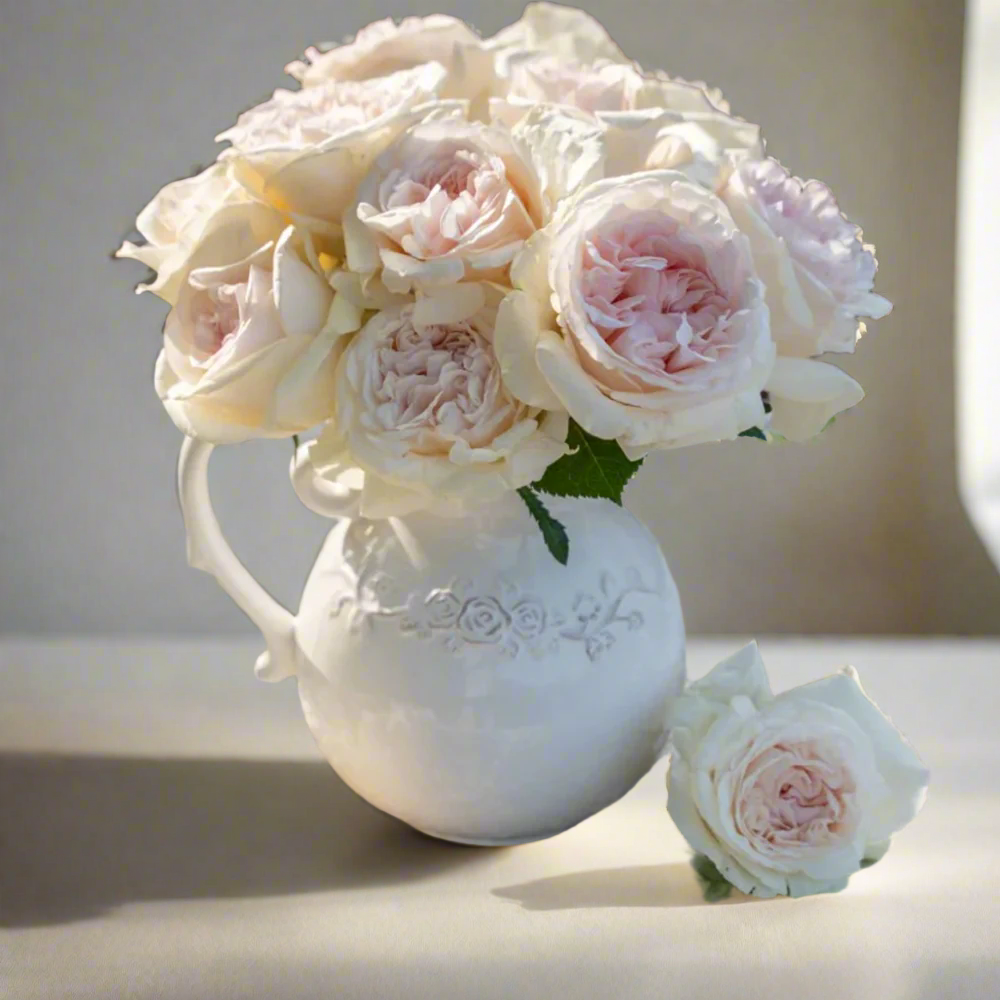 Xiang Sai Xue (Blush Snow) – Fragrant Pink-Apricot Chinese Rose (Own Root)